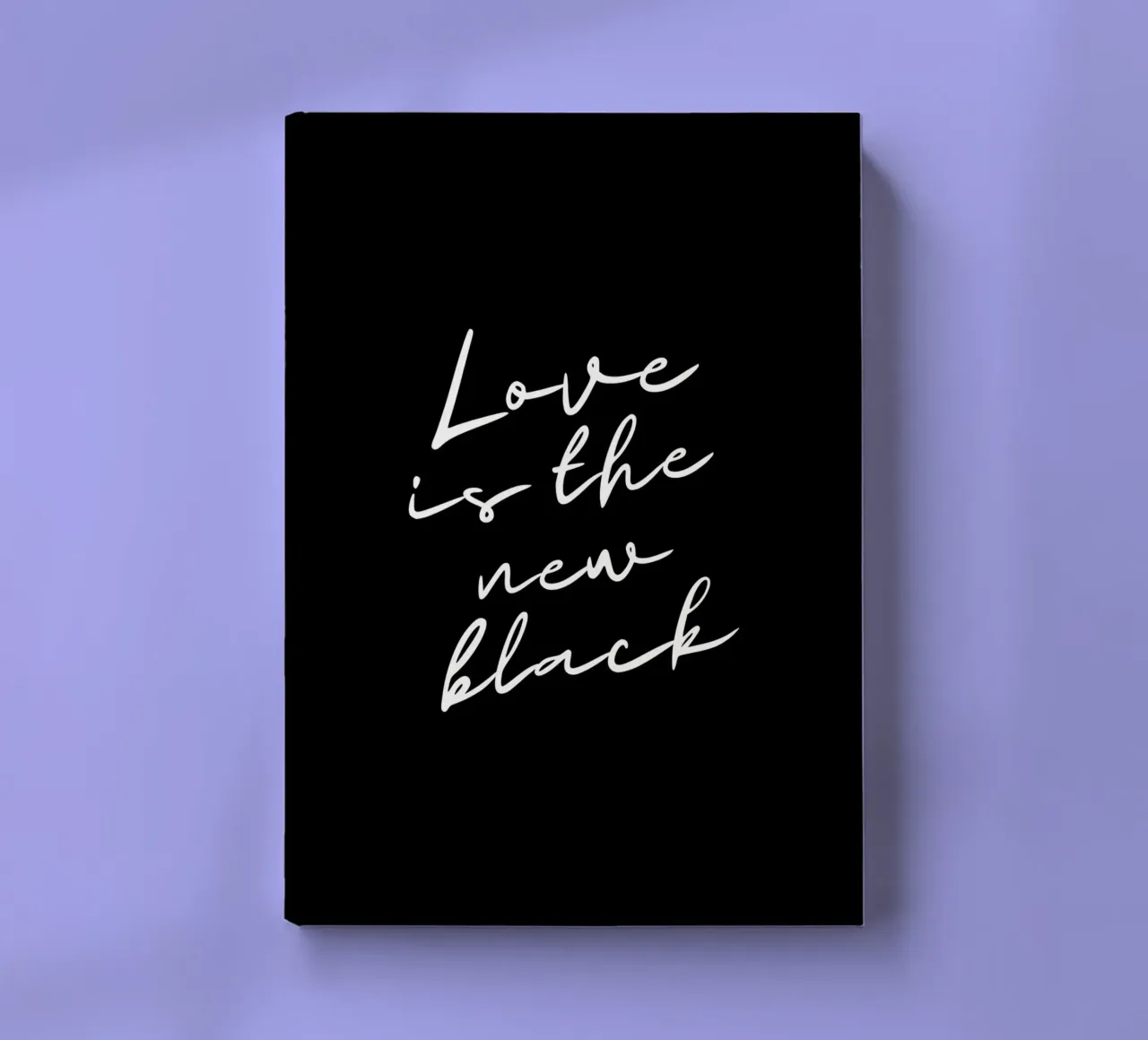 LOVE IS THE NEW BLACK notebook by DigiWunderwerk