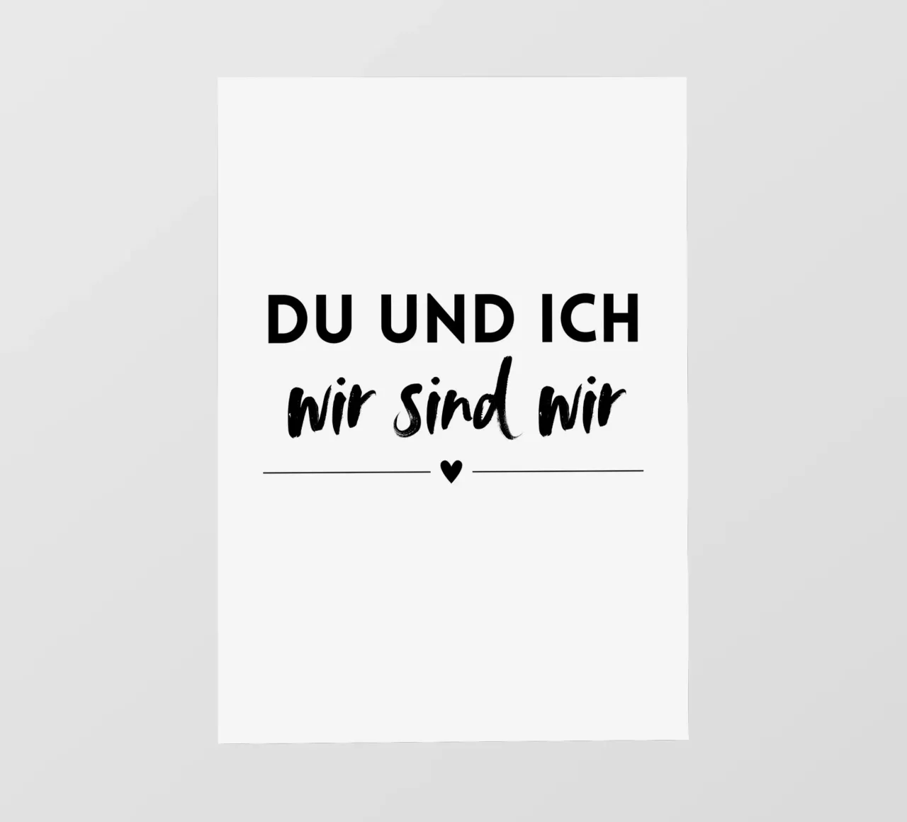 DU UND ICH - wir sind wir telo in pvc da DigiWunderwerk