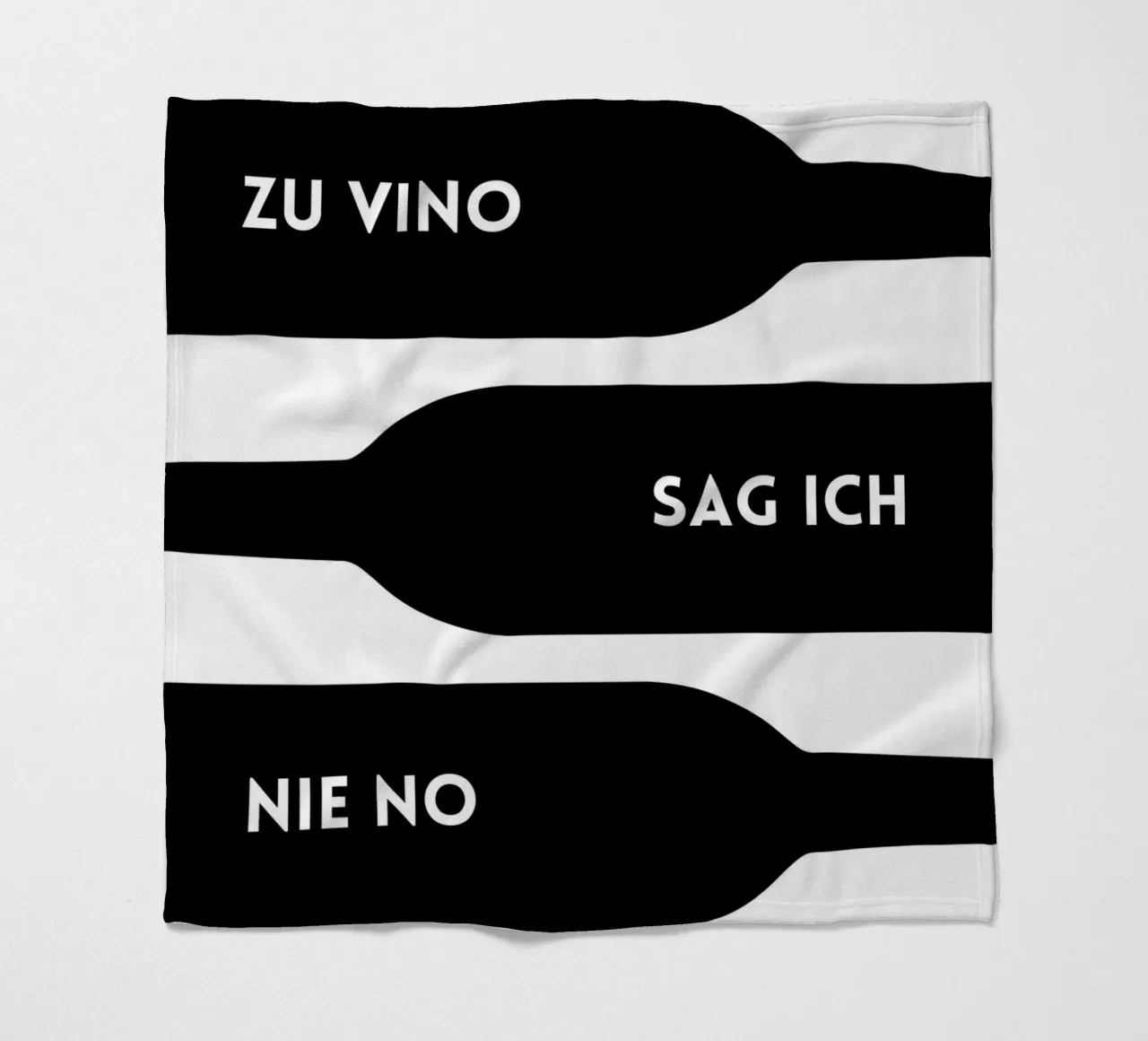 ZU VINO SAG ICH NIE NO plaid polaire de DigiWunderwerk