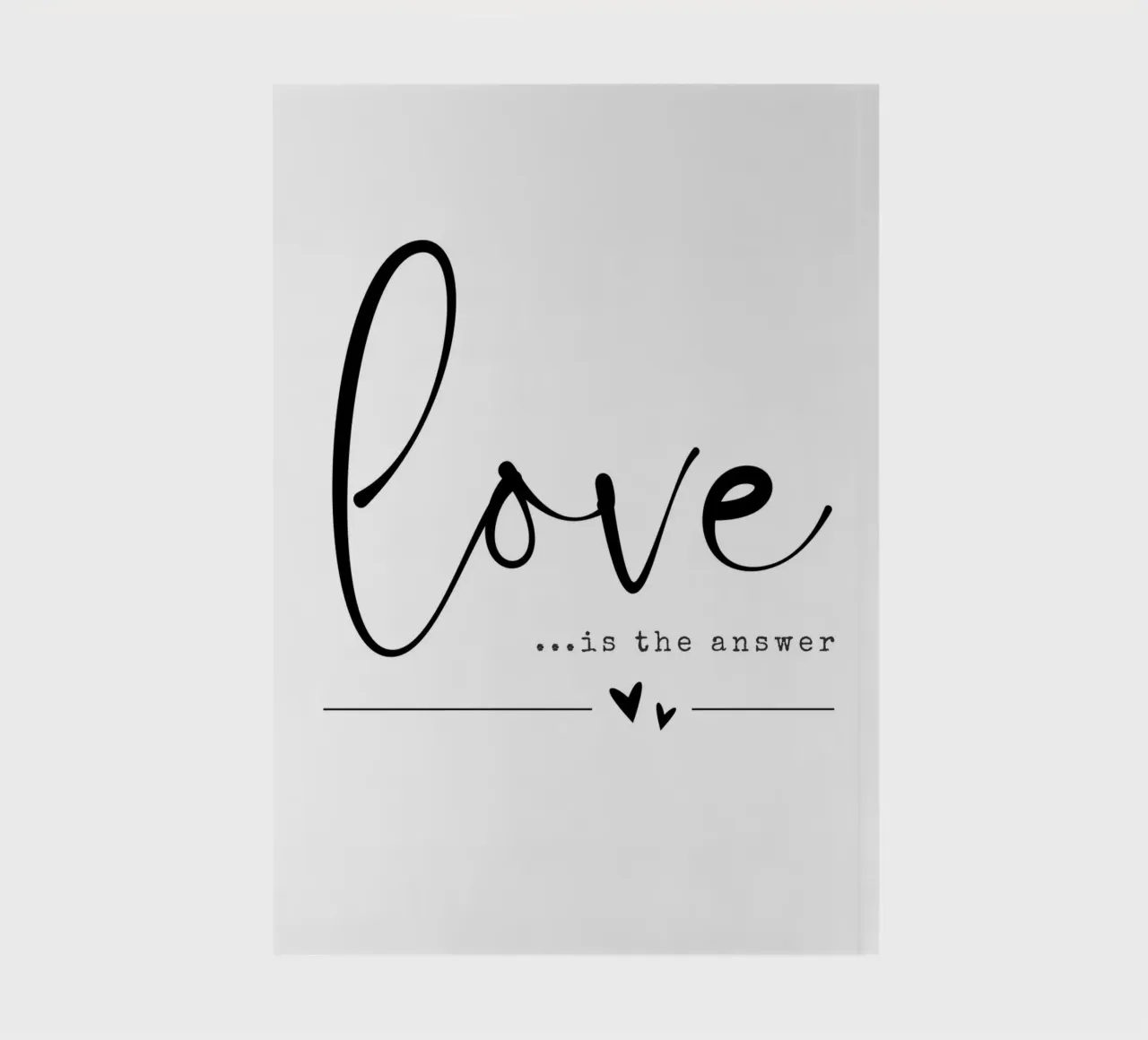 LOVE IS THE ANSWER diario da DigiWunderwerk
