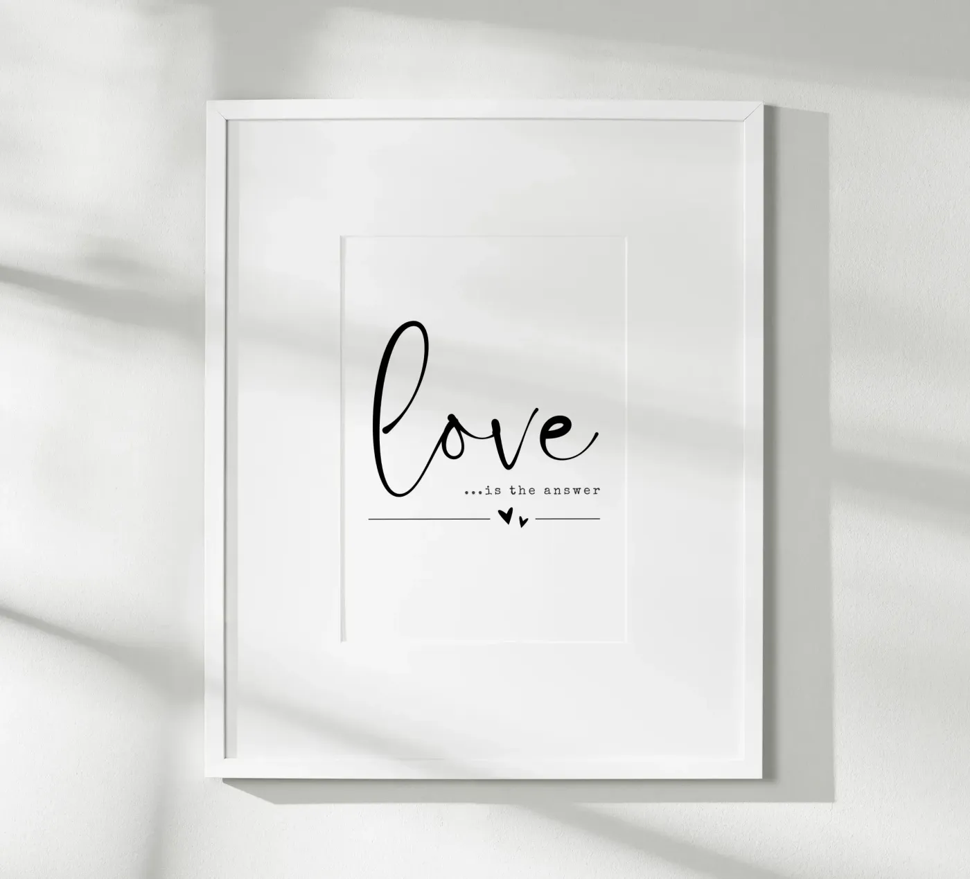 LOVE IS THE ANSWER poster da DigiWunderwerk