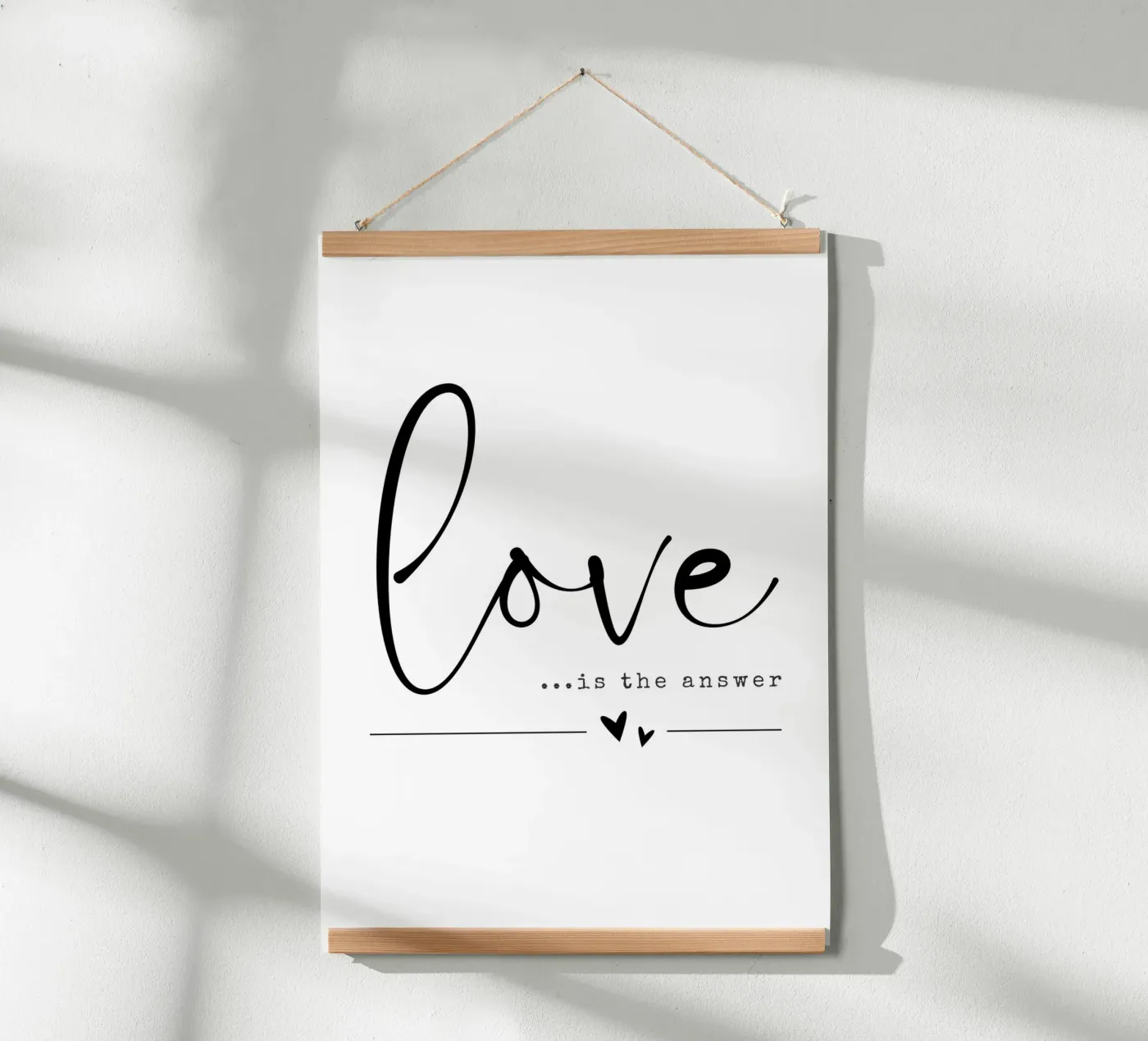 LOVE IS THE ANSWER poster da DigiWunderwerk