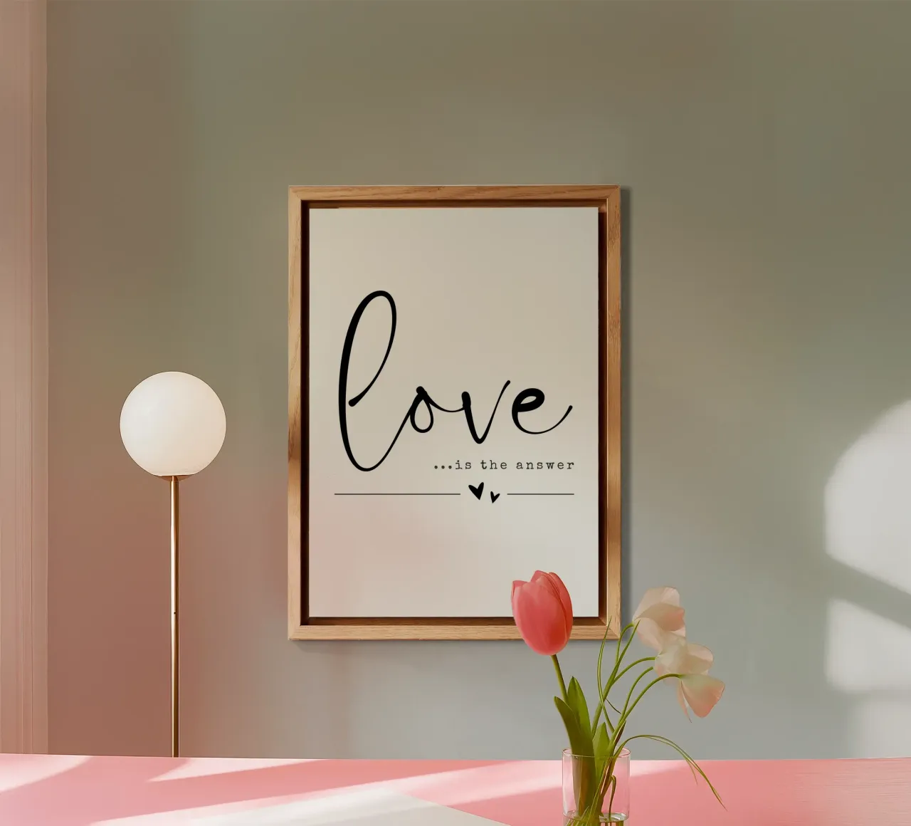 LOVE IS THE ANSWER pannello forex da DigiWunderwerk