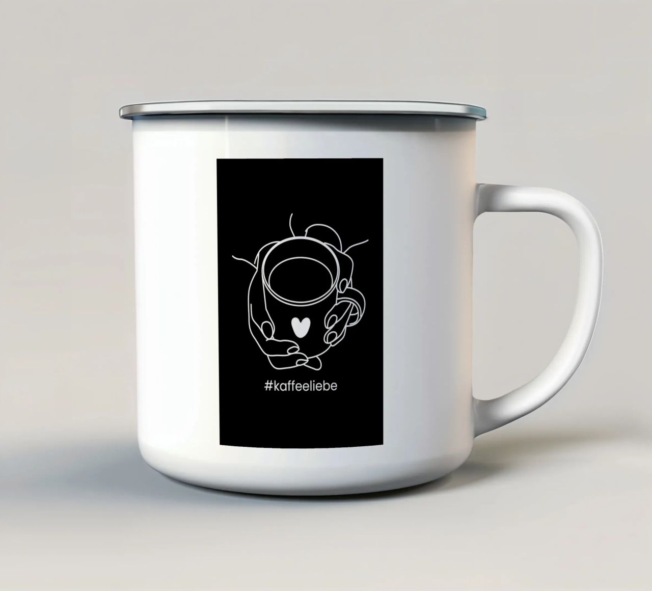 KAFFEELIEBE tazza in smalto da DigiWunderwerk