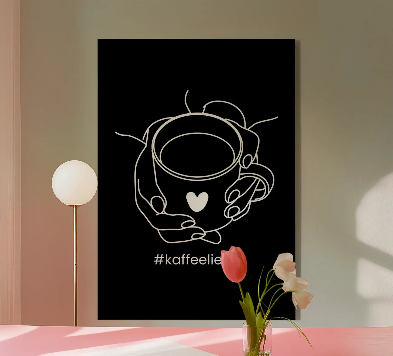 KAFFEELIEBE plexiglass da DigiWunderwerk