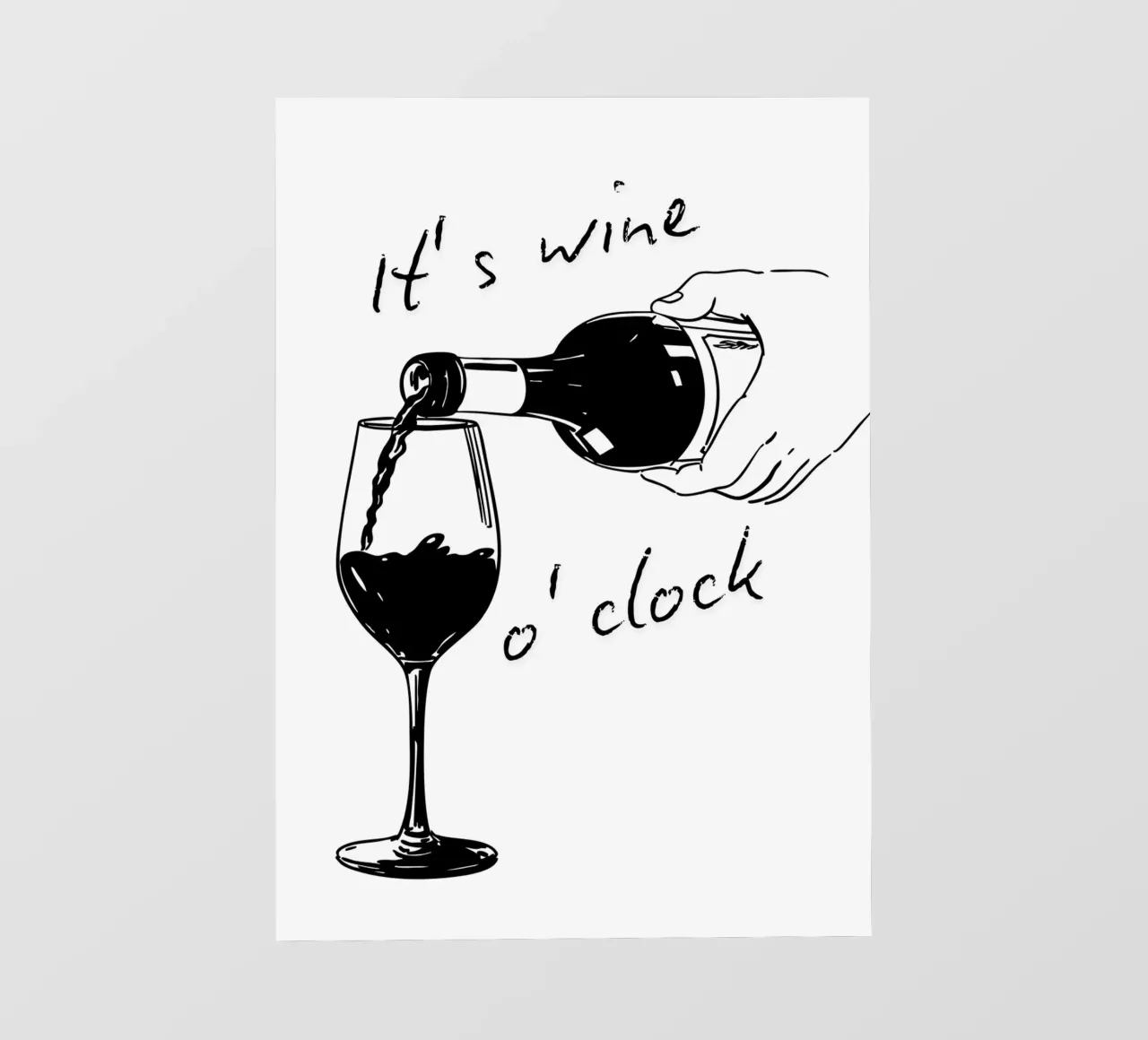 It's wine o'clock pellicola backlit da DigiWunderwerk