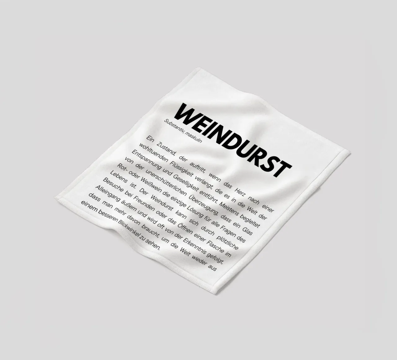 Weindurst fleecedeken van DigiWunderwerk