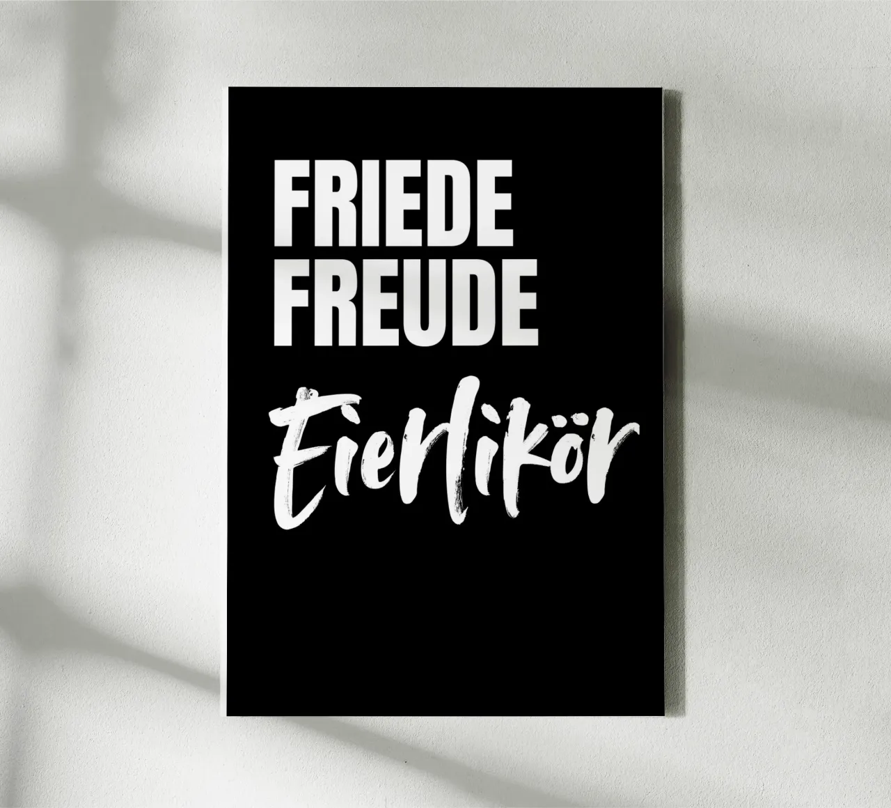 FRIEDE FREUDE EIERLIKÖR tela con Cornice a cassetta da DigiWunderwerk