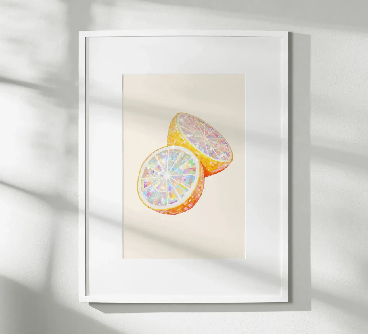 Agrumi da discoteca carta hahnemühle da Melloi Art Print