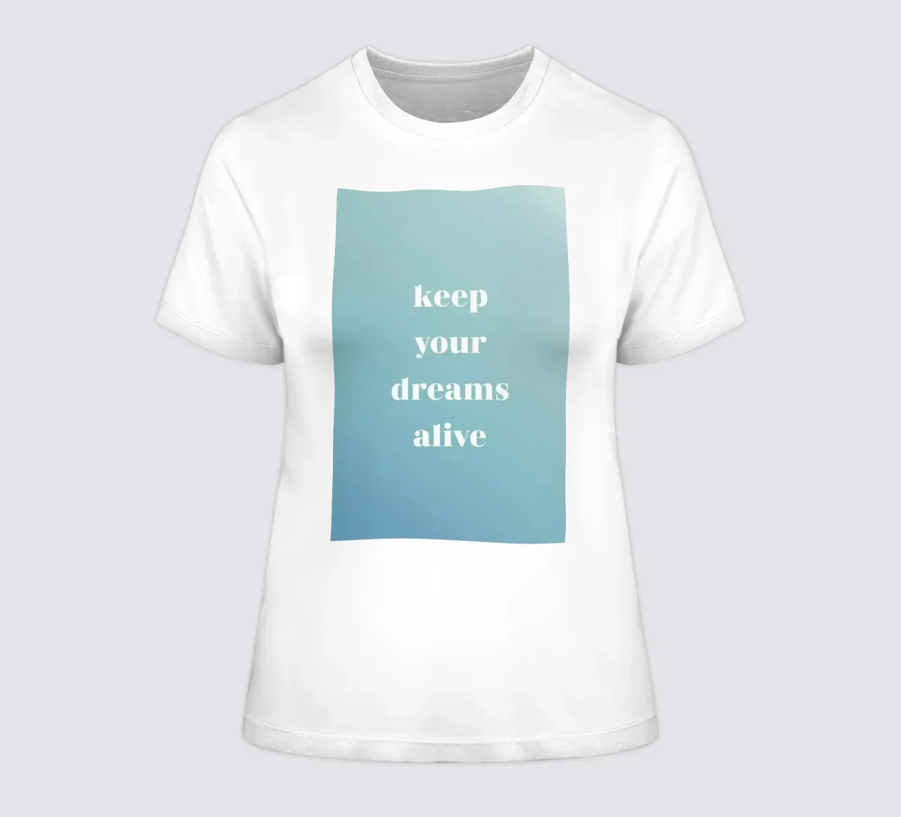 Keep Your Dreams Alive women's fitted t-shirt by Studio One