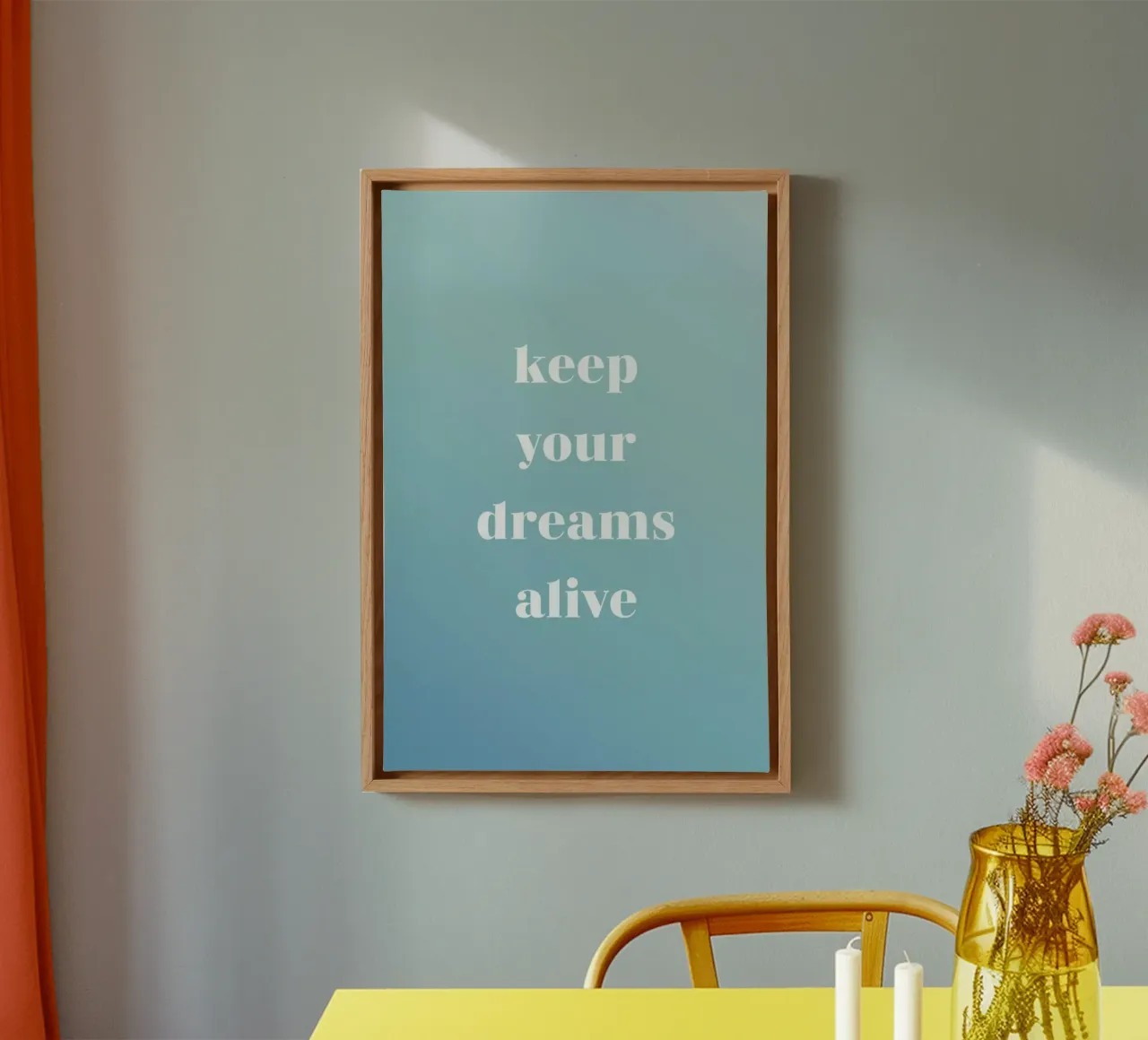 Keep Your Dreams Alive tela con Cornice a cassetta da Studio One