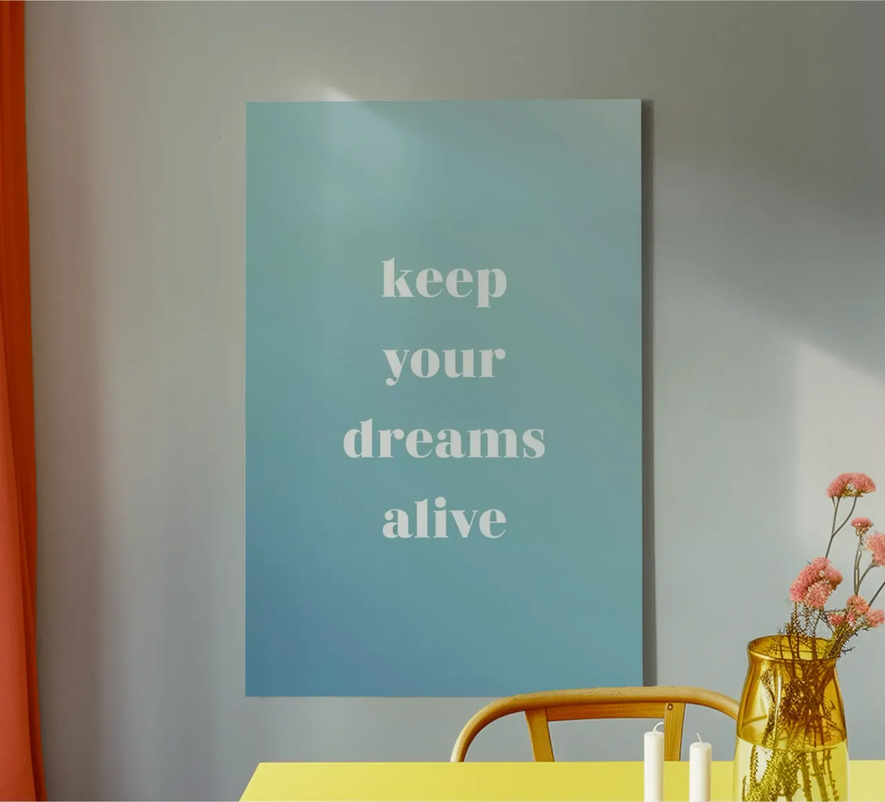 Keep Your Dreams Alive tela con Cornice a cassetta da Studio One