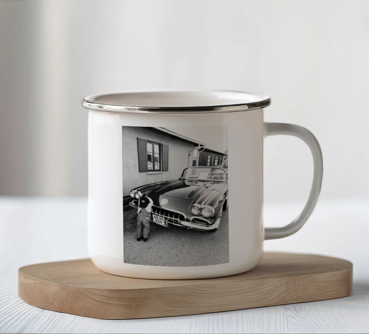 Oldtimer tazza in smalto da DigiWunderwerk