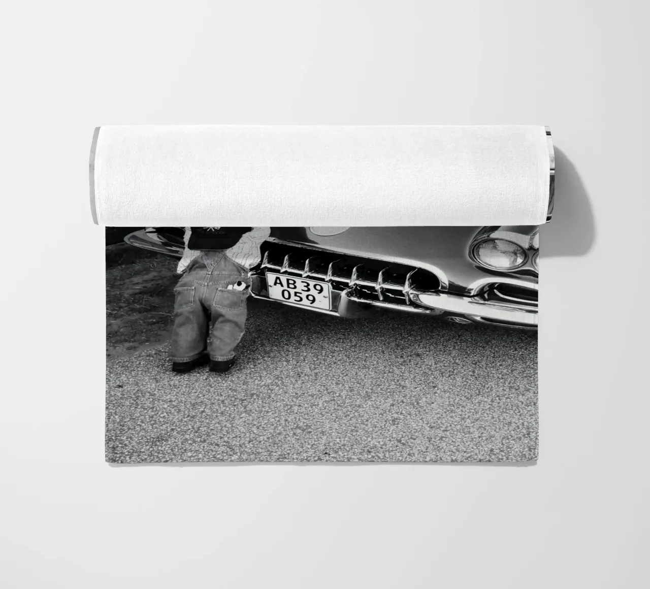 Oldtimer strandhanddoek van DigiWunderwerk
