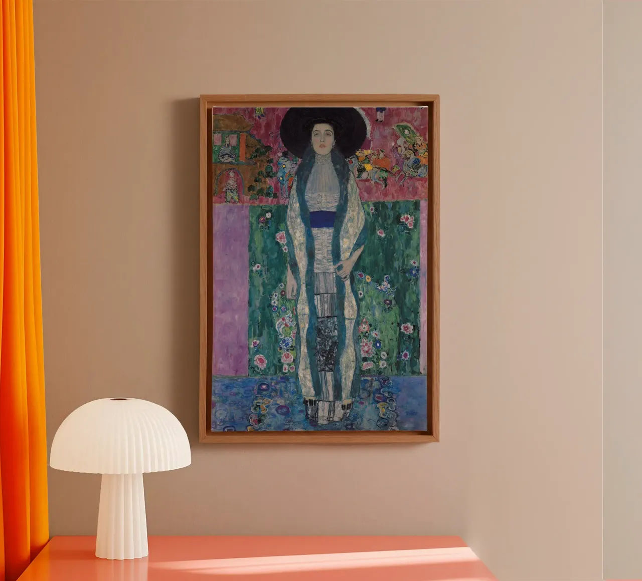 Gustav Klimt - Portrait of Adele Bloch-Bauer II canvas with Floater frame by Timeless Artworks