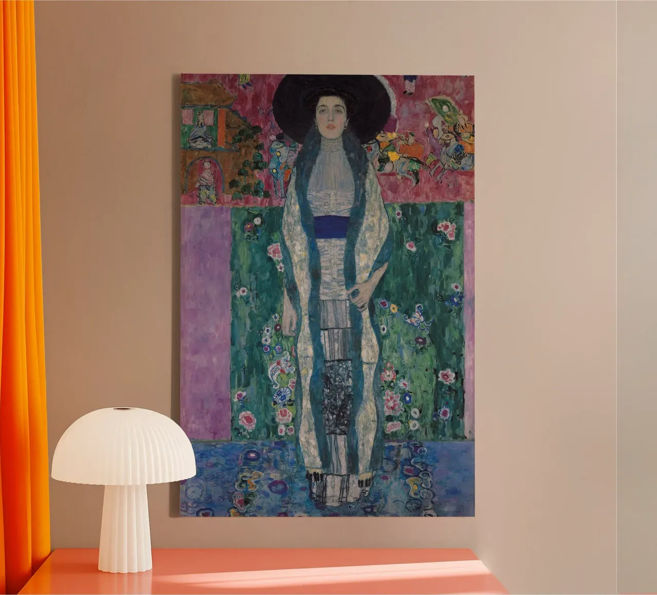 Gustav Klimt - Portrait of Adele Bloch-Bauer II canvas with Floater frame by Timeless Artworks