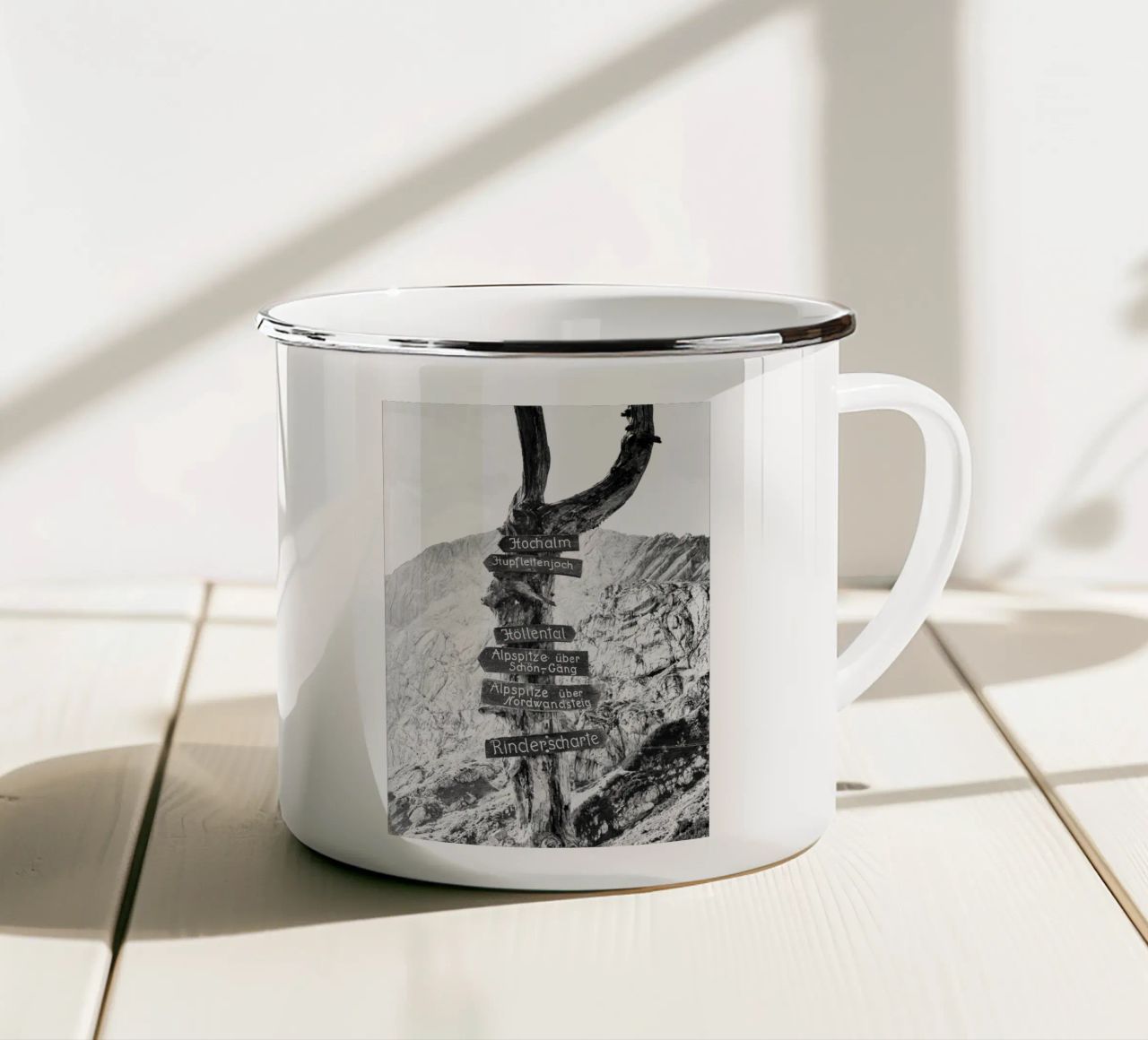 Wegweiser tazza in smalto da DigiWunderwerk
