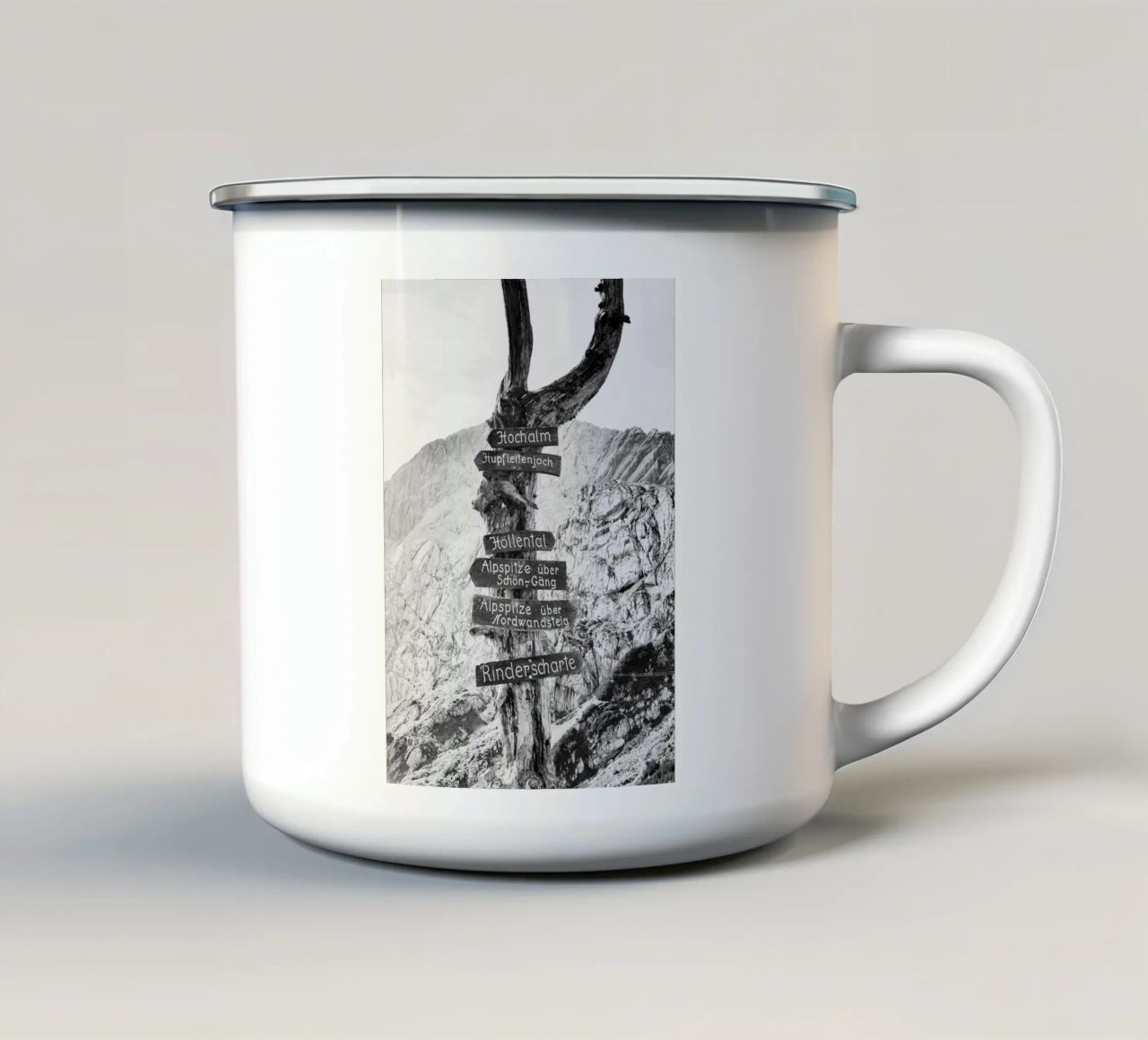Wegweiser tazza in smalto da DigiWunderwerk