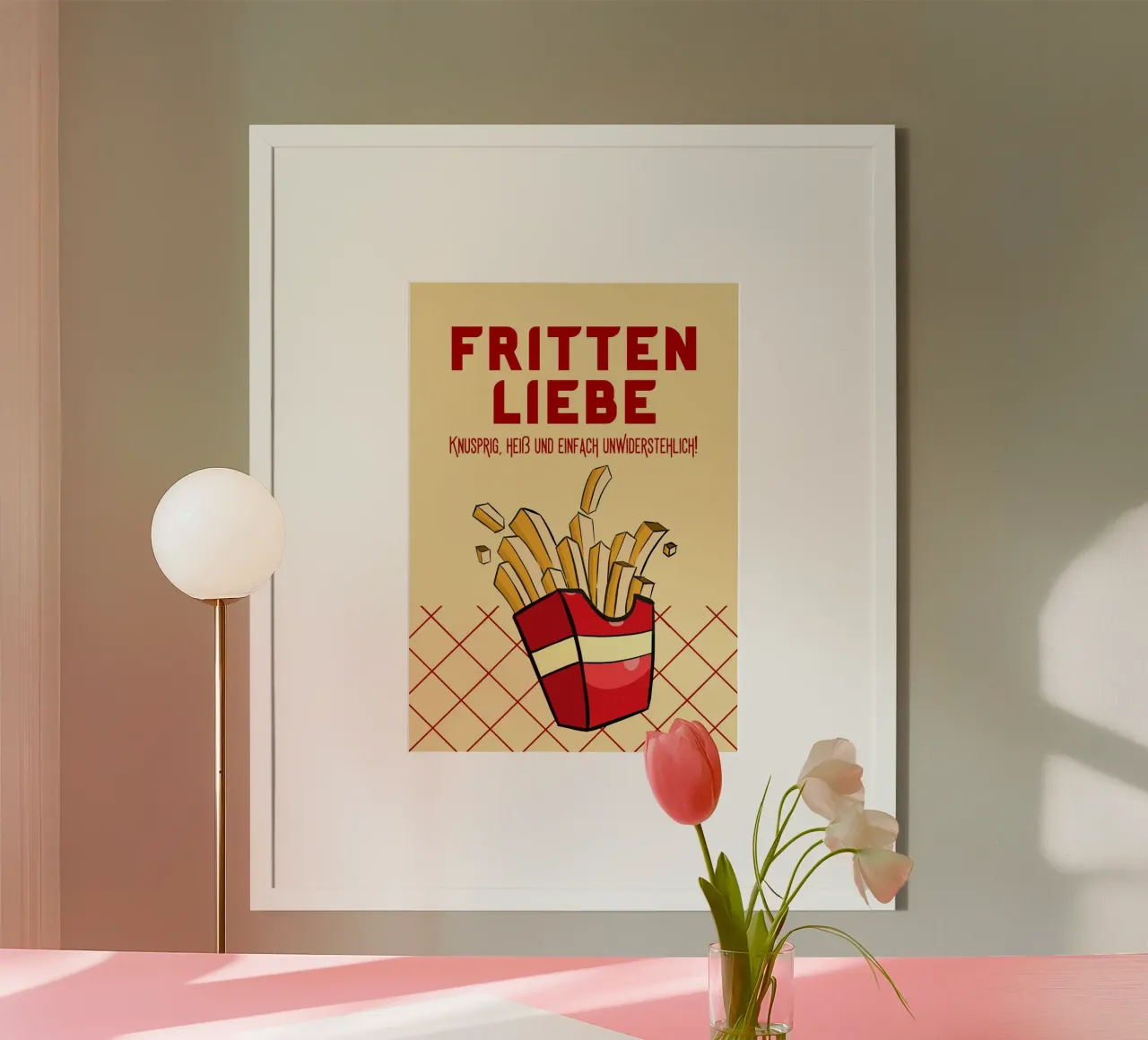 FRITTENLIEBE Retro poster da DigiWunderwerk