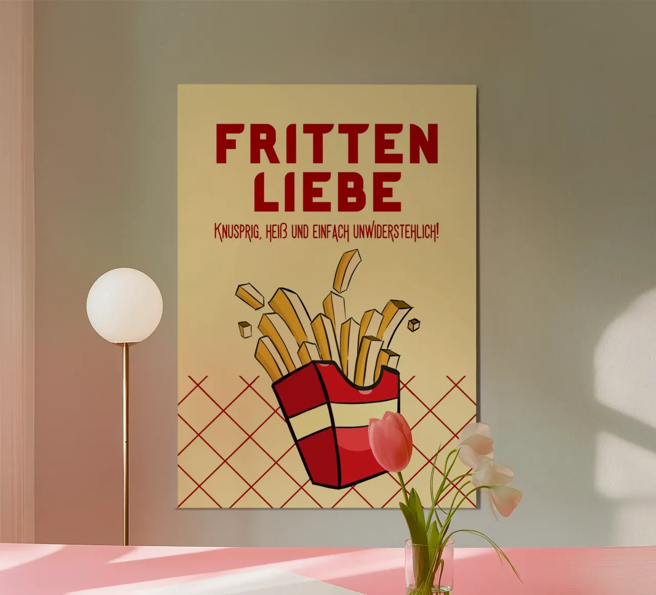 FRITTENLIEBE Retro poster da DigiWunderwerk