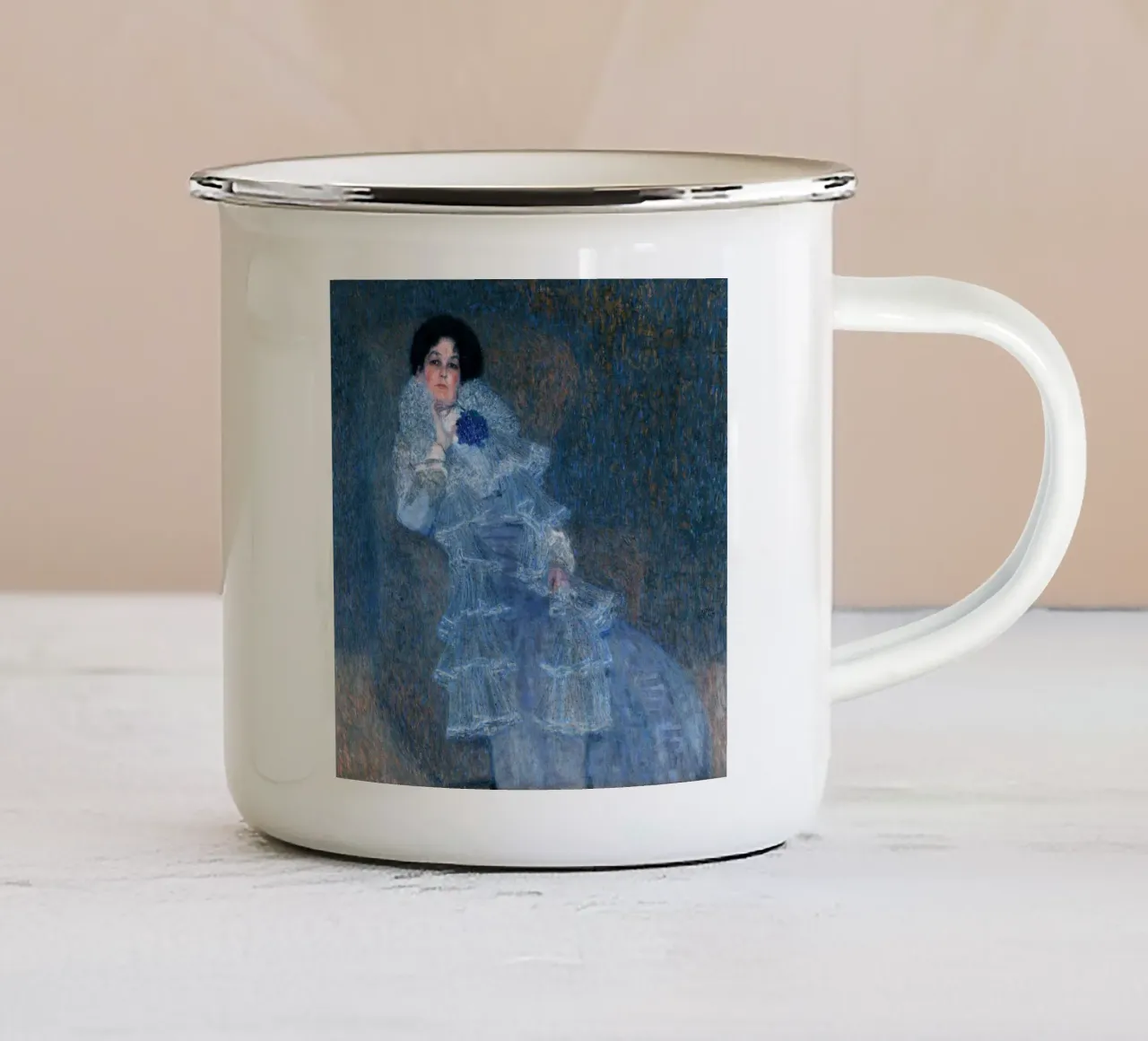 Gustav Klimt - Marie Henneberg tazza in smalto da Timeless Artworks
