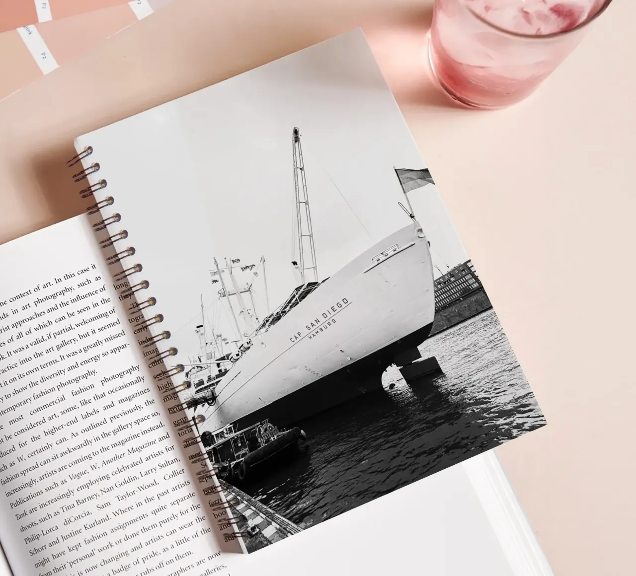 Hamburg | Cap San Diego spiral notebook by DigiWunderwerk