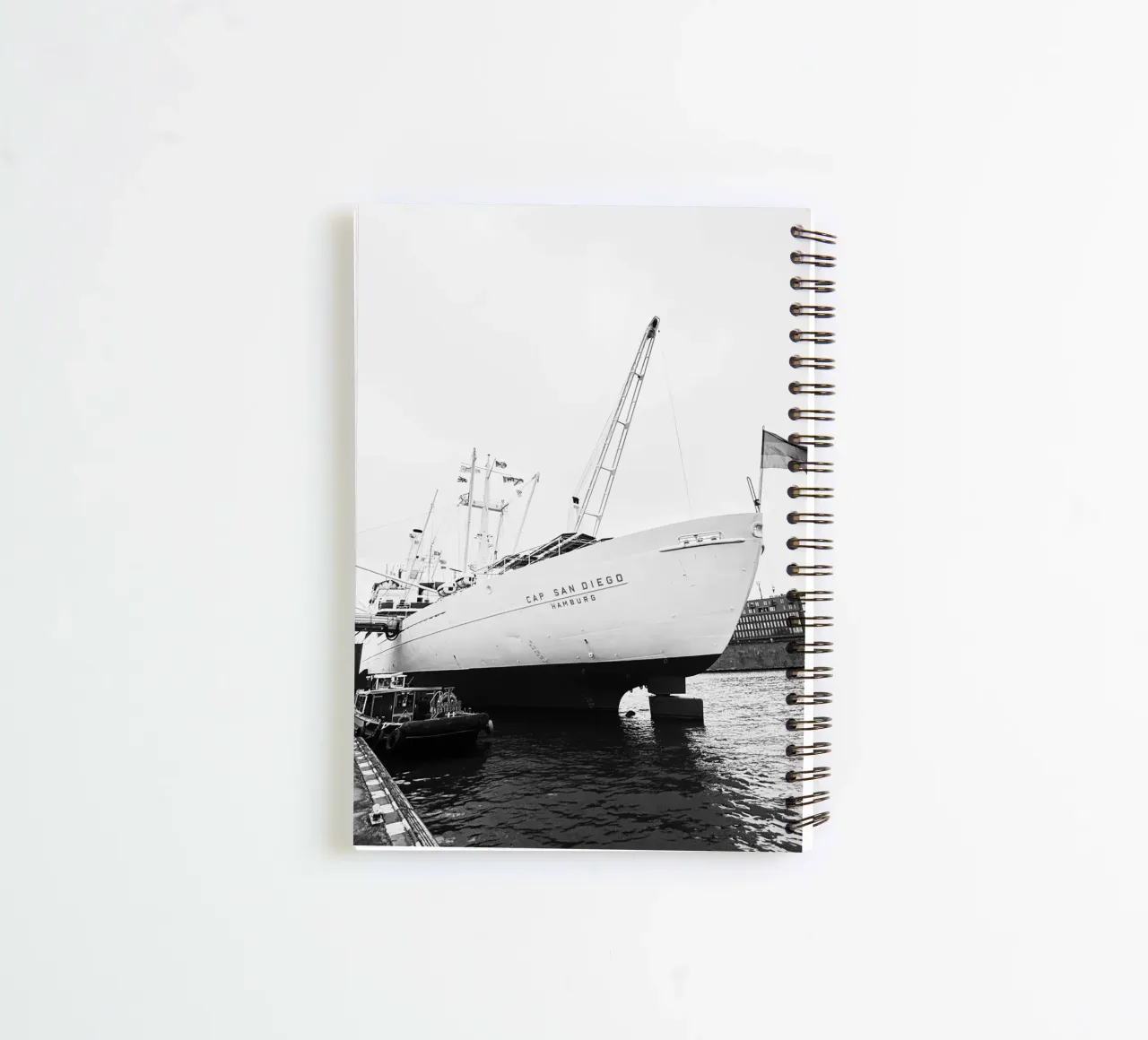 Hamburg | Cap San Diego spiral notebook by DigiWunderwerk