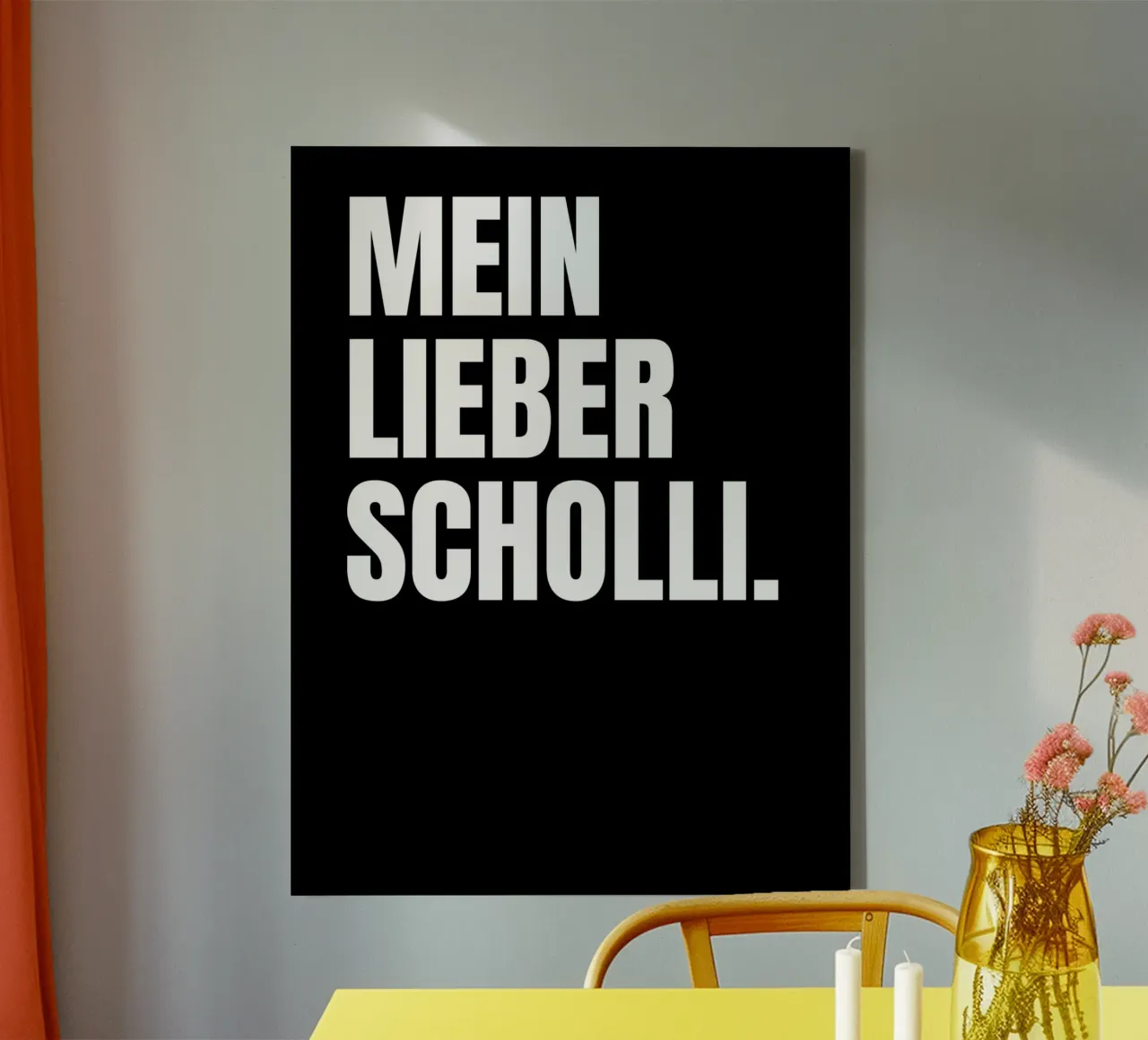 MEIN LIEBER SCHOLLI tela con Cornice a cassetta da DigiWunderwerk