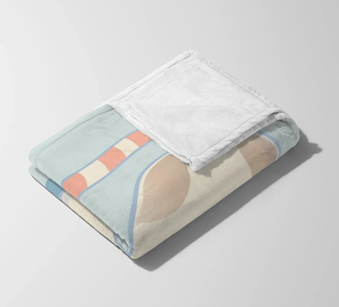 Cat in yoga pose - minimalist design for relaxation fleece blanket by namosh