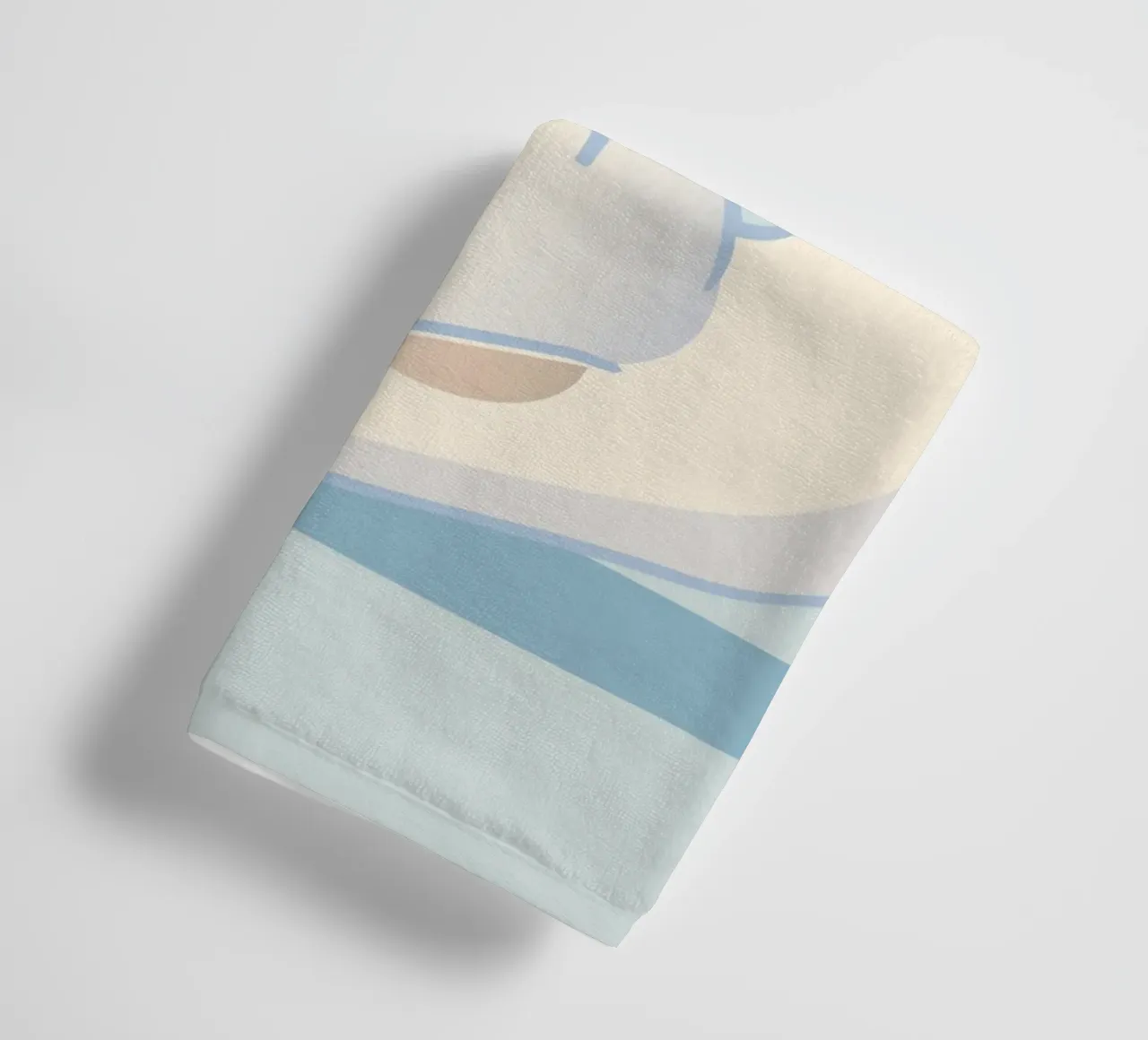 Cat in yoga pose - minimalist design for relaxation towel by namosh
