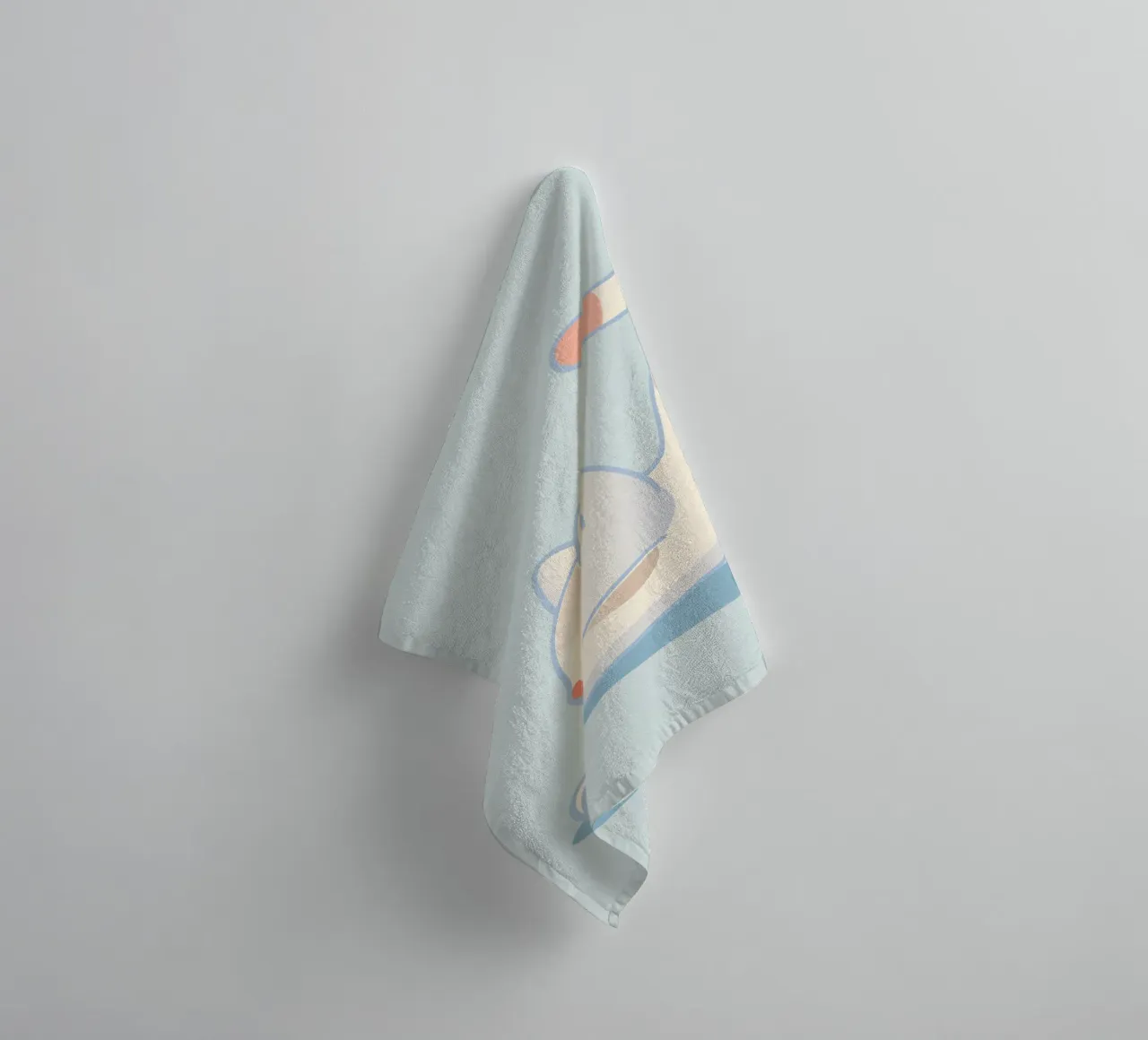 Cat in yoga pose - minimalist design for relaxation towel by namosh