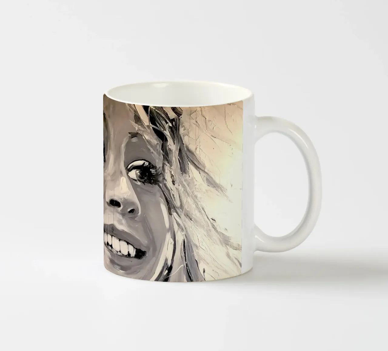 Freude / Joy tazza in ceramica da Happy 😃 Art 🎨 by Christine Schnoell