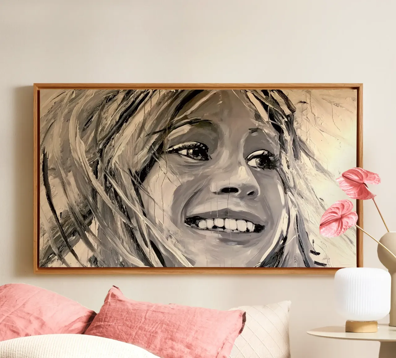 Freude / Joy canvas by Happy 😃 Art 🎨 by Christine Schnoell