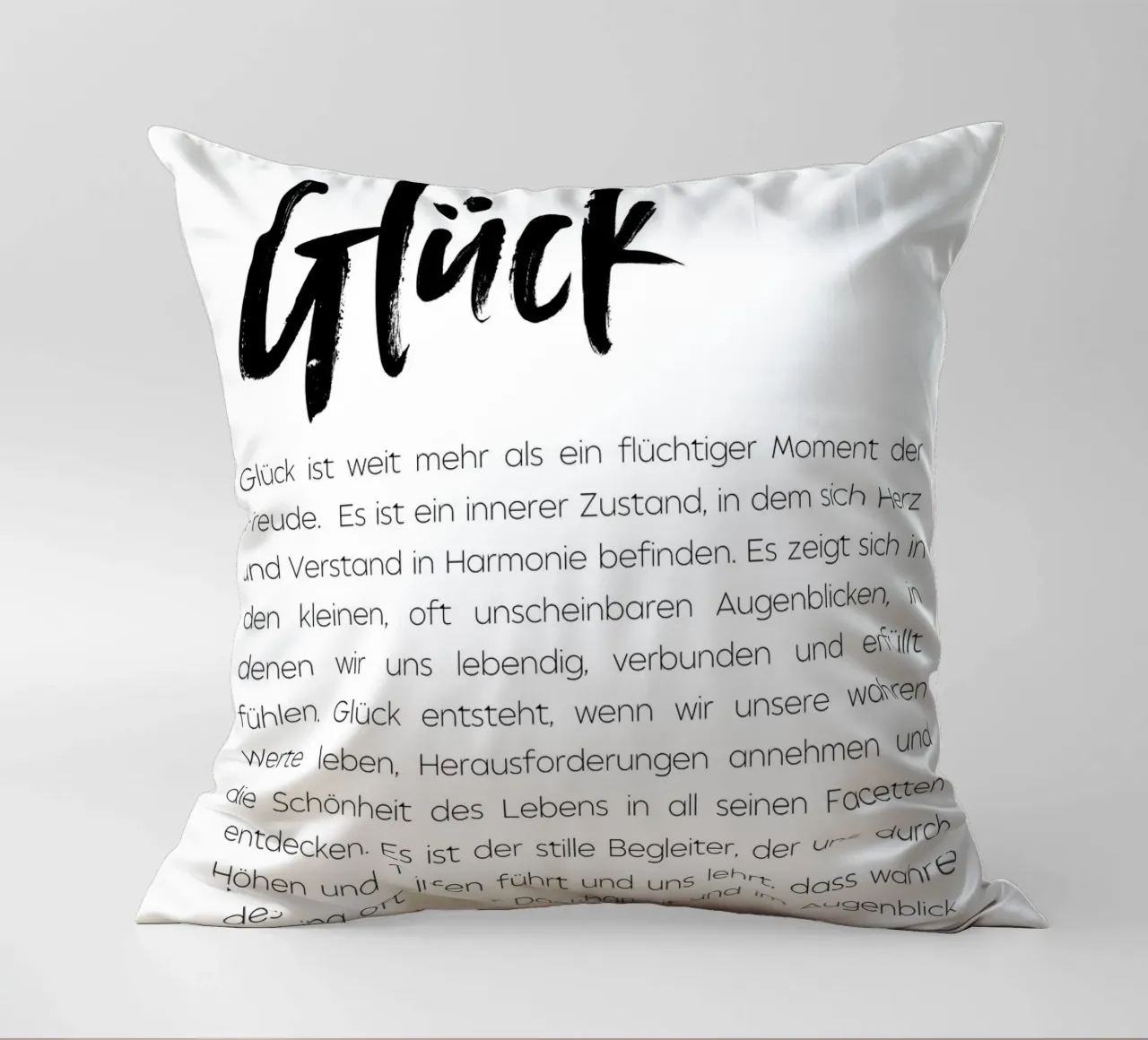 Definition Glück cuscino da DigiWunderwerk
