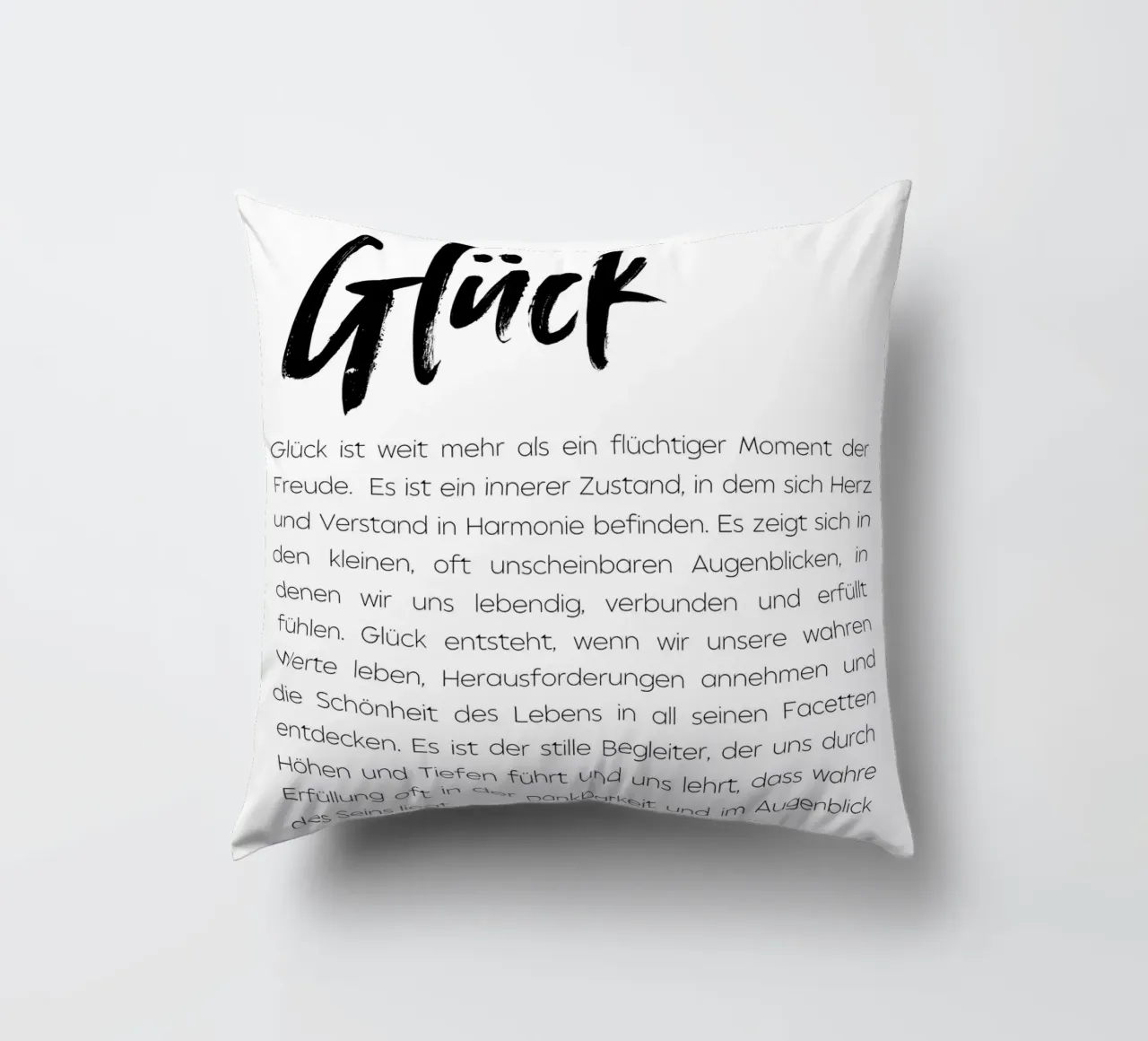Definition Glück cuscino da DigiWunderwerk