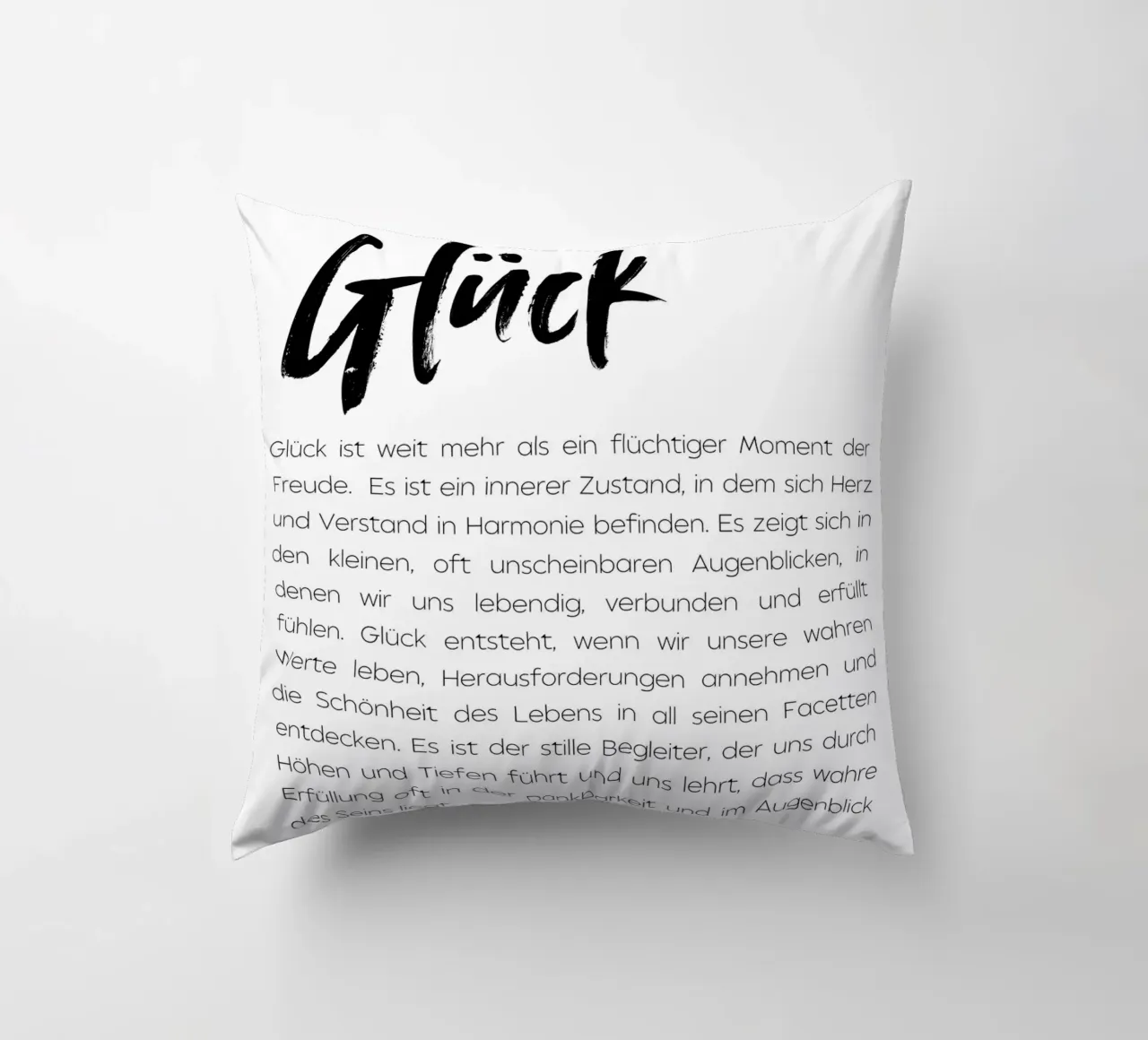 Definition Glück cuscino da DigiWunderwerk