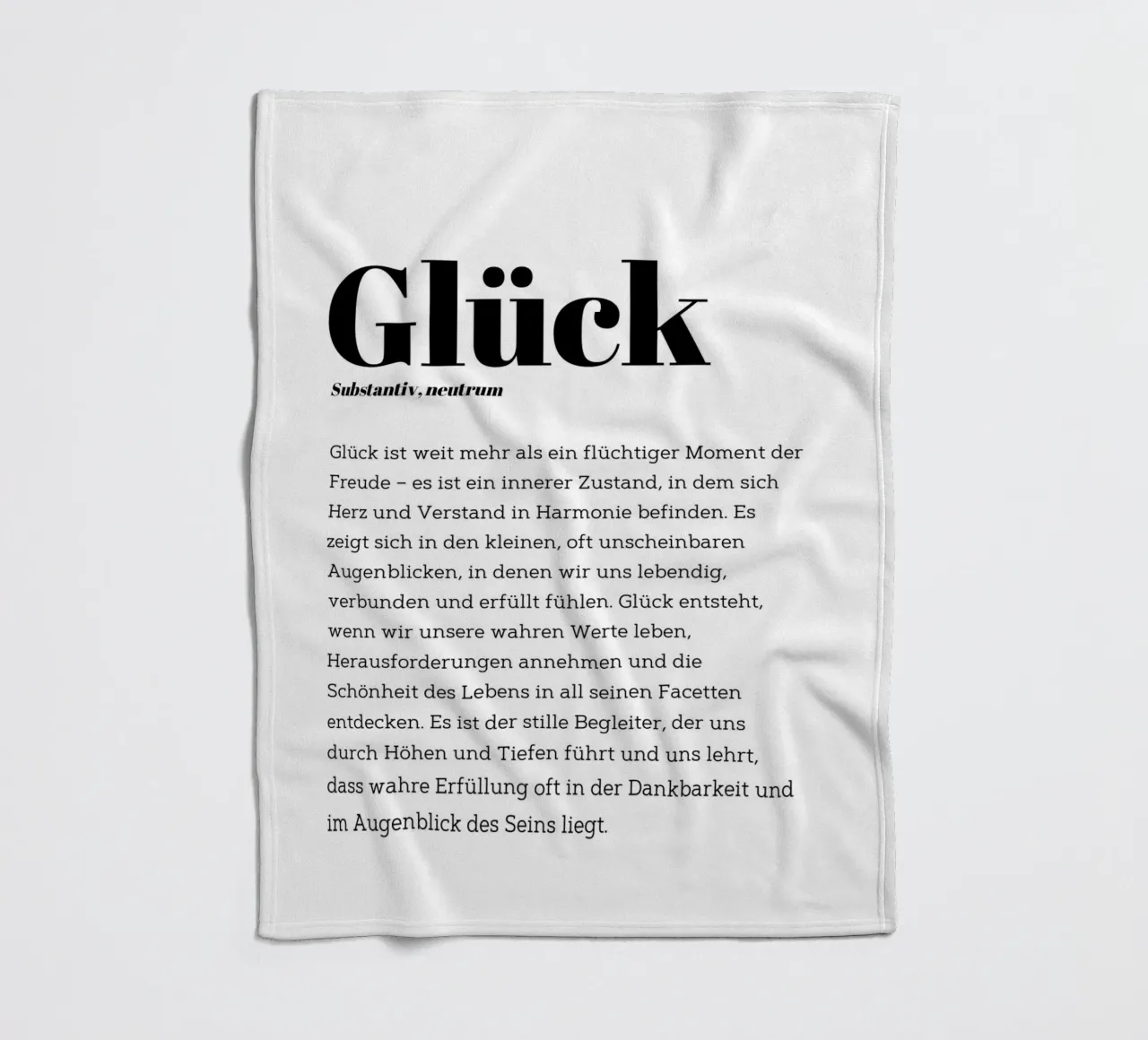 Definition Glück coperta in pile da DigiWunderwerk