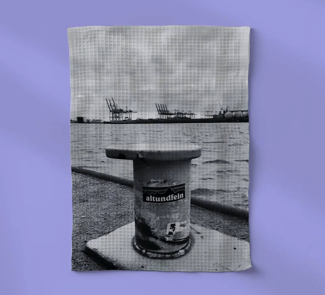 Hamburg | Landungsbrücken | Poller canovaccio da cucina da DigiWunderwerk