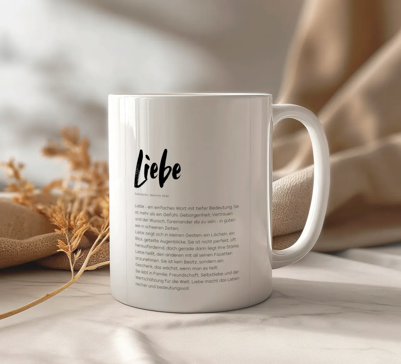Definition Liebe tazza in ceramica da DigiWunderwerk