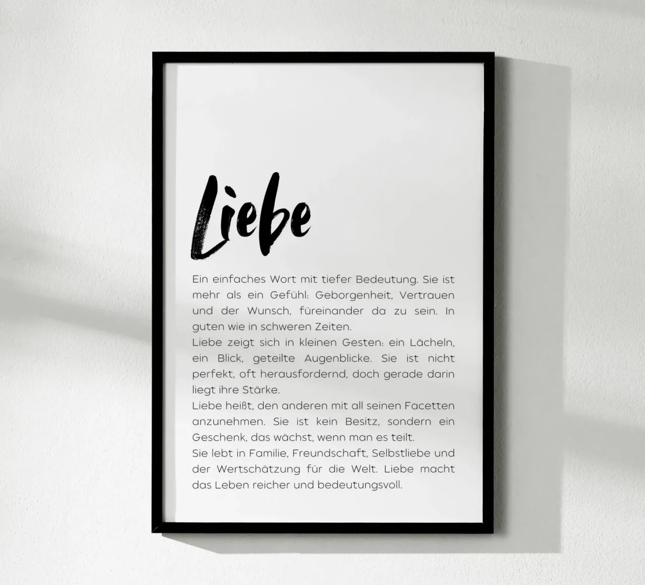 Definition Liebe poster da DigiWunderwerk