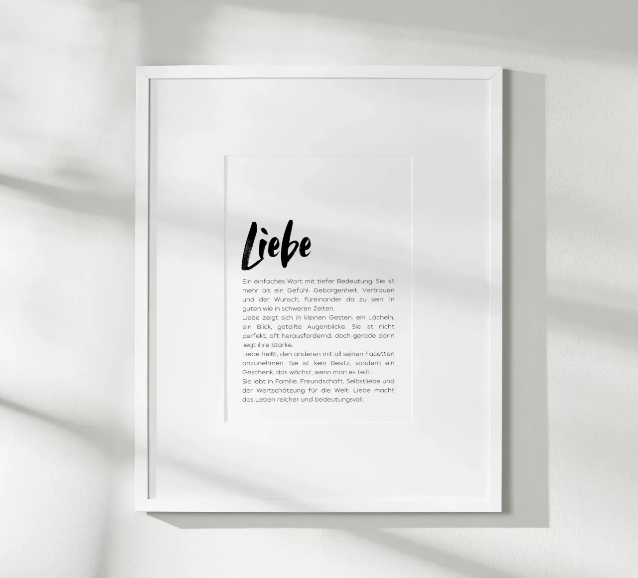 Definition Liebe poster da DigiWunderwerk