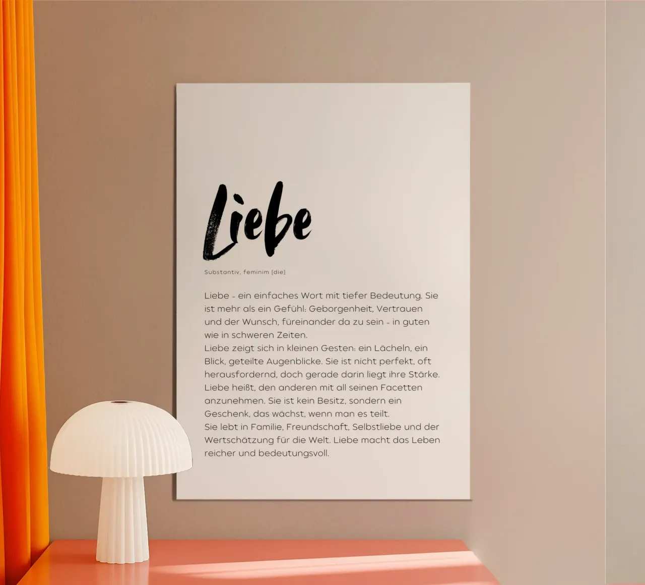 Definition Liebe alluminio dibond da DigiWunderwerk