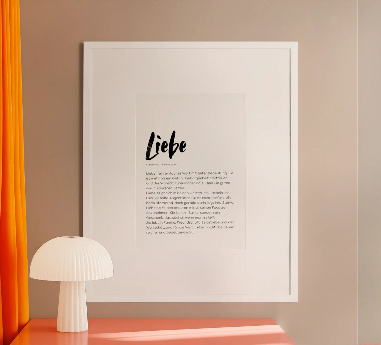 Definition Liebe Poster von DigiWunderwerk