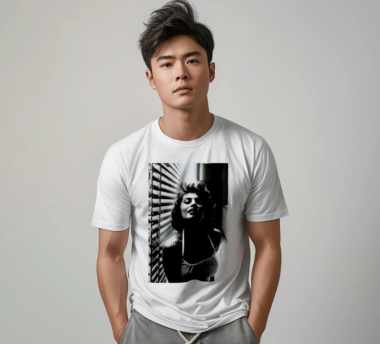 Sophia Loren Portrait T-Shirt von Gallery Print and Art Limited
