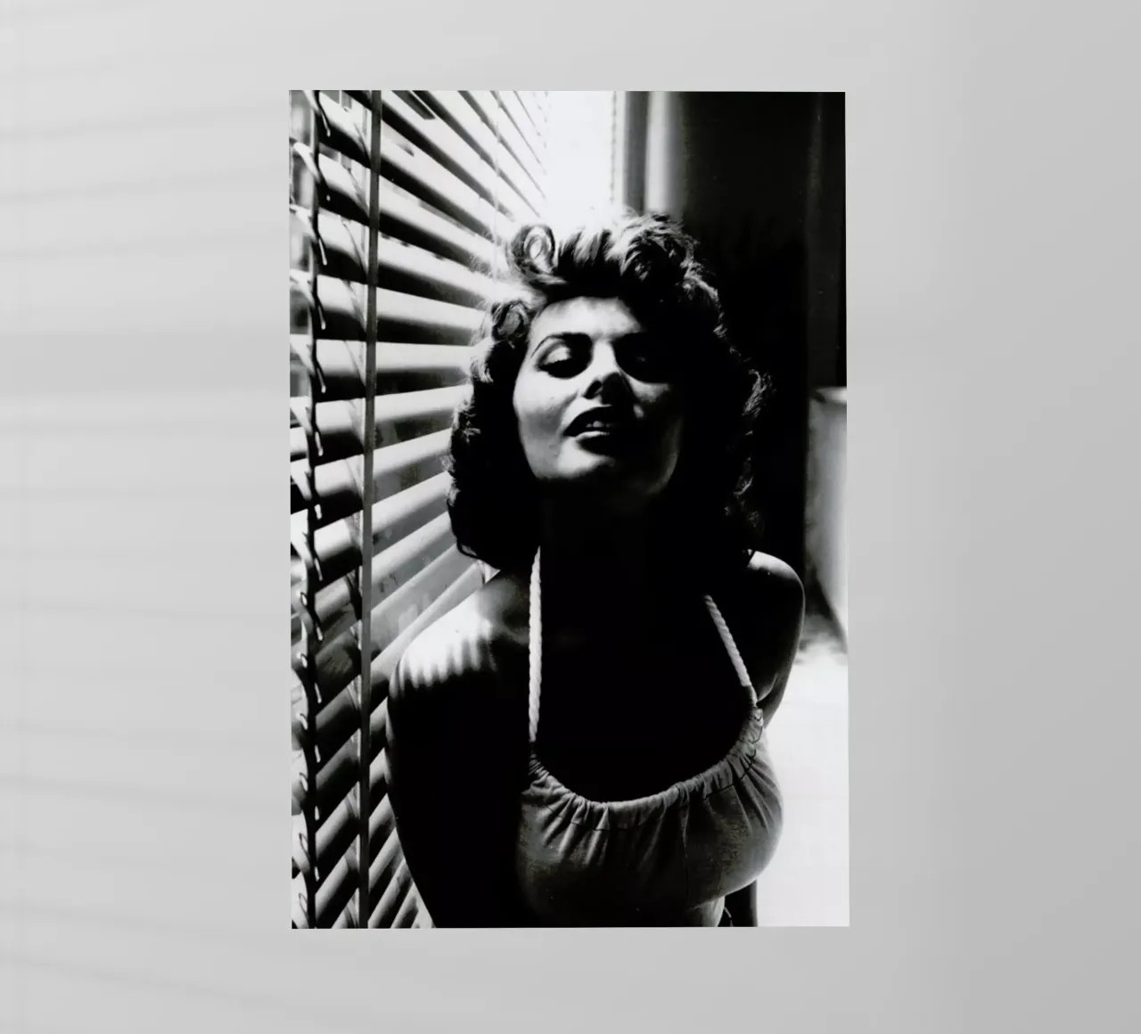 Sophia Loren Portrait pellicola backlit da Gallery Print and Art Limited