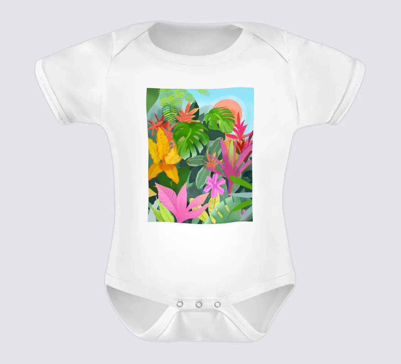 Tropic Botanials Kurzarm Babybody von PetrArts