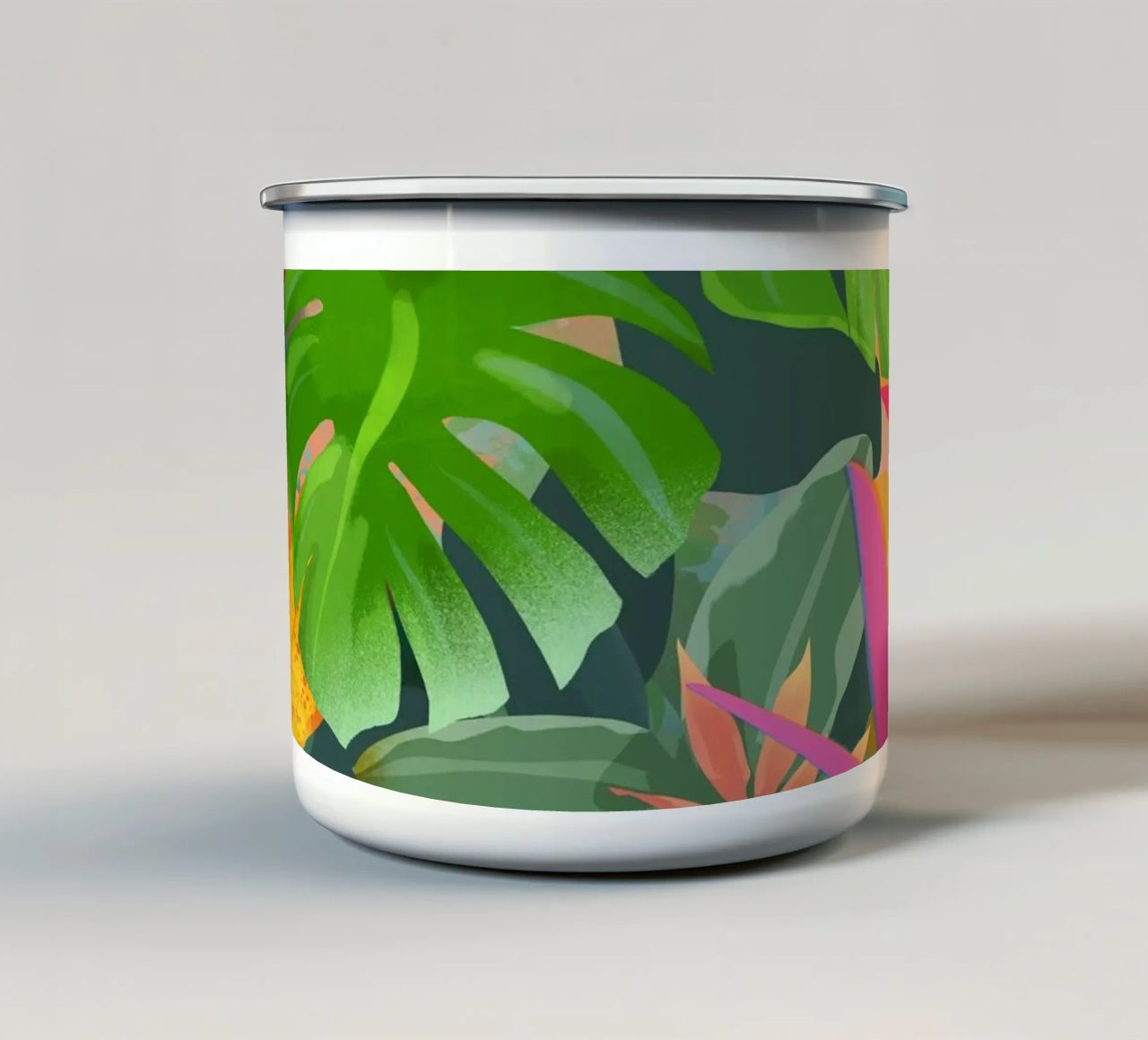 Tropic Botanials tazza in smalto da PetrArts