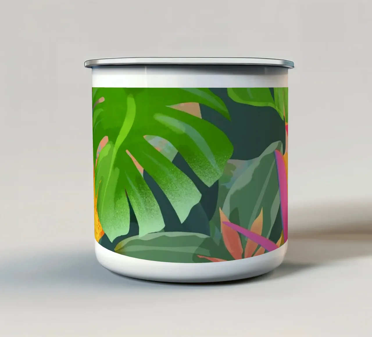 Tropic Botanials tazza in smalto da PetrArts
