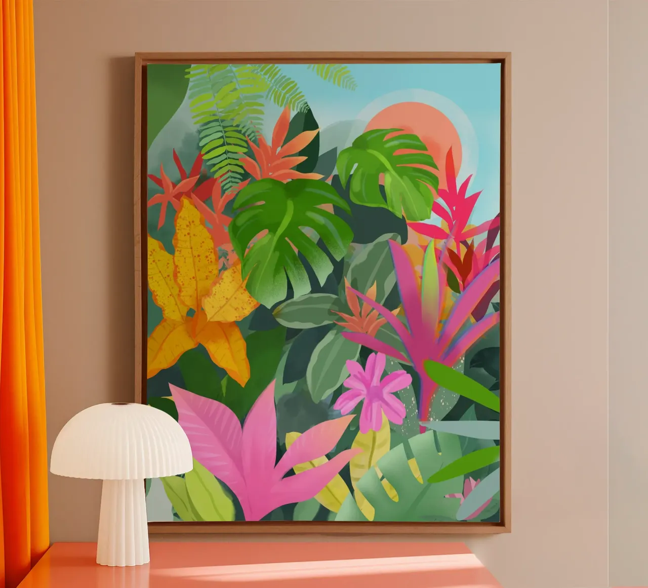 Tropic Botanials tela con Cornice a cassetta da PetrArts