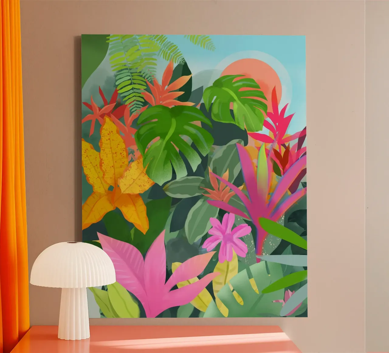 Tropic Botanials tela con Cornice a cassetta da PetrArts